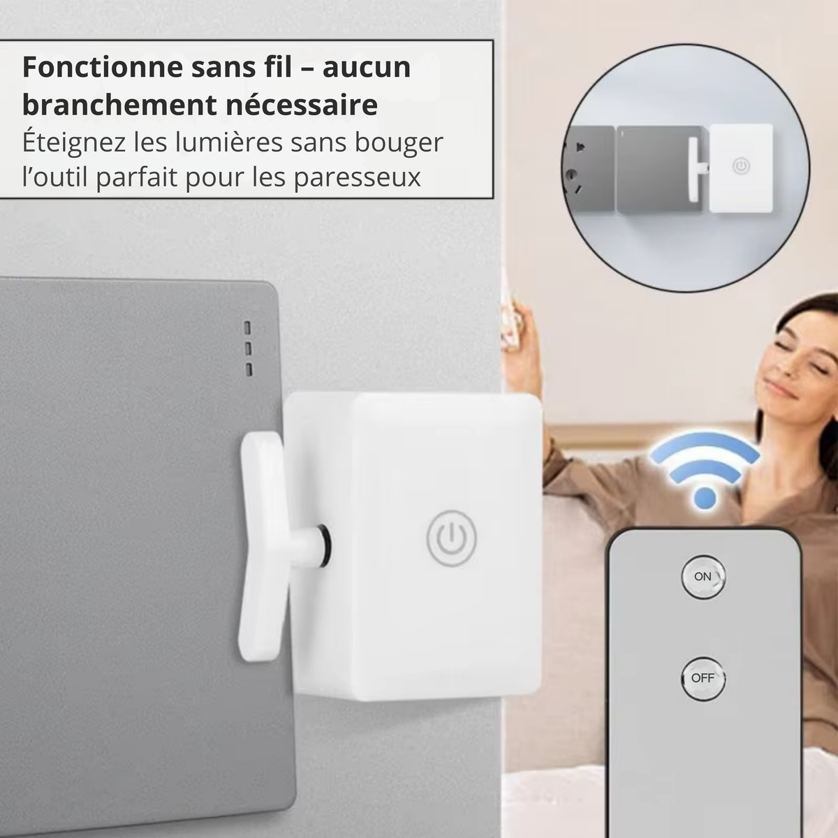 Interrupteur à télécommande pour lampe