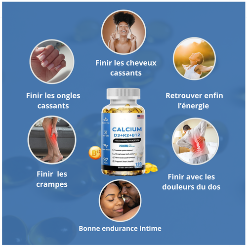 Calcium Complexe Premium + Vitamine D3 + Vitamine K2 + Vitamine B12