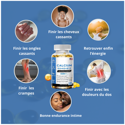 Calcium Complexe Premium + Vitamine D3 + Vitamine K2 + Vitamine B12
